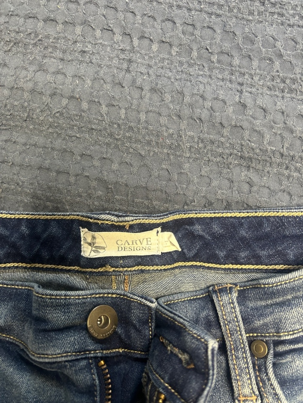 Carve Designs Light Blue Straight-Leg Jeans with Raw Hem - Picture 2 of 4